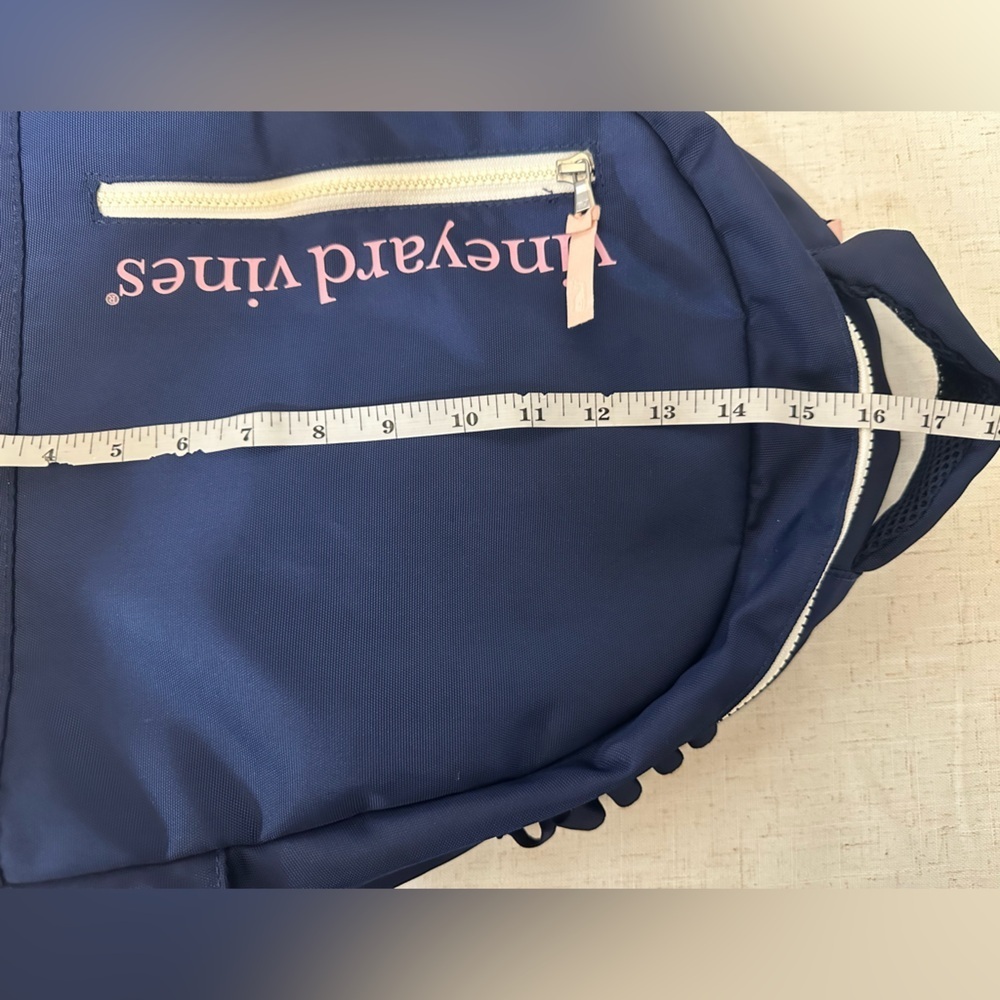 Vineyard Vines Dark Blue Backpack with Pink Accents - Picture 15 of 16